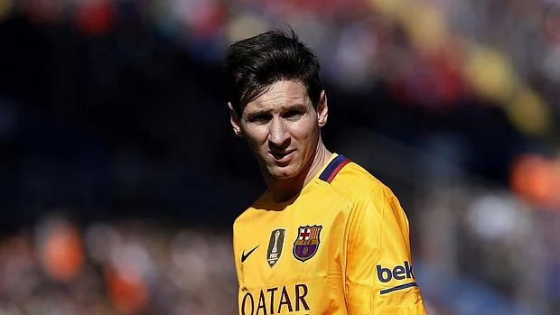 Leo Messi, en el partido ante el Levante