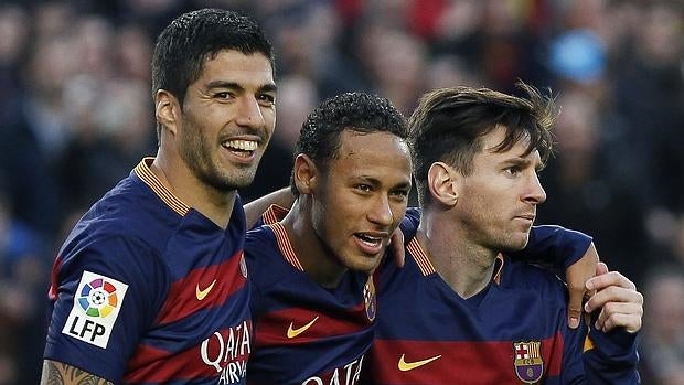 Suárez, Neymar y Messi, tripleta letal