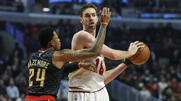 Pau Gasol, en un partido de los Chicago Bulls