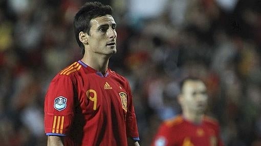 Aduriz, en 2011, con la selección