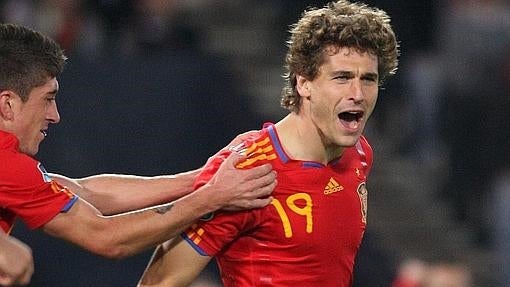 Fernando Llorente celebra un gol