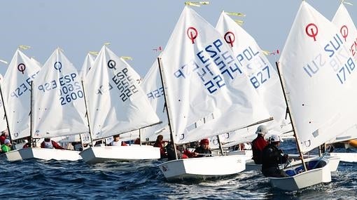 Los Optimist B se la juegan en Torrevieja