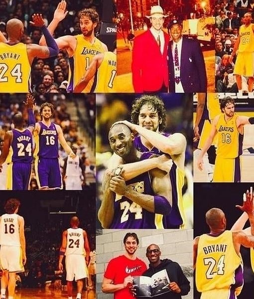 La emotiva carta de despedida de Pau Gasol para Kobe Bryant