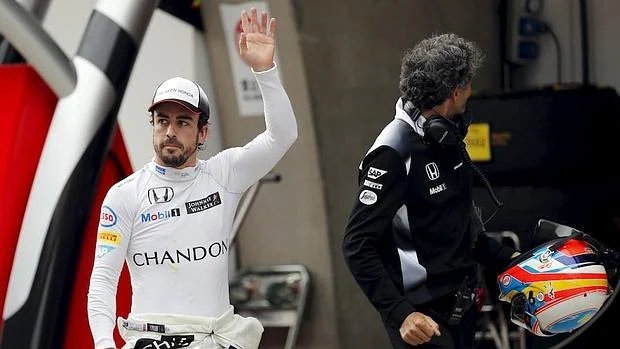 Alonso, al término de la carrera