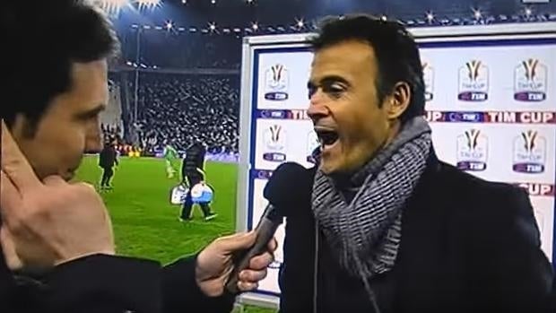 Cuando Luis Enrique se rio en la cara de un periodista italiano