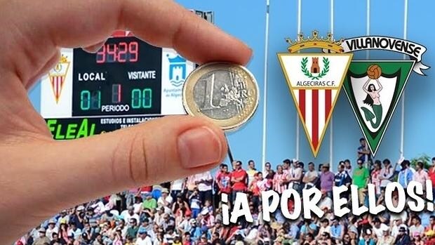 Cartel del Algeciral anunciando el precio de las entradas