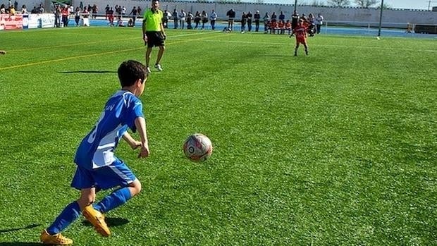 Un partido de categoría benjamín