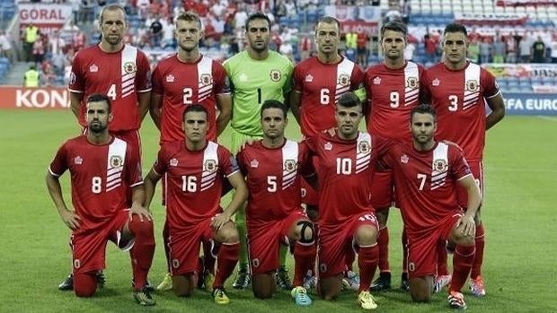 Formación de la selección gibraltareña