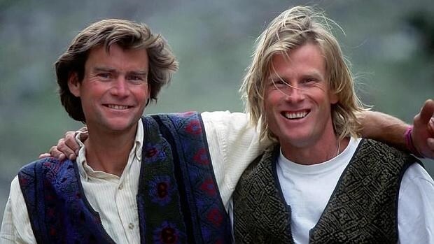 Alex Lowe y David Bridges, los dos alpinistas fallecidos en 1999