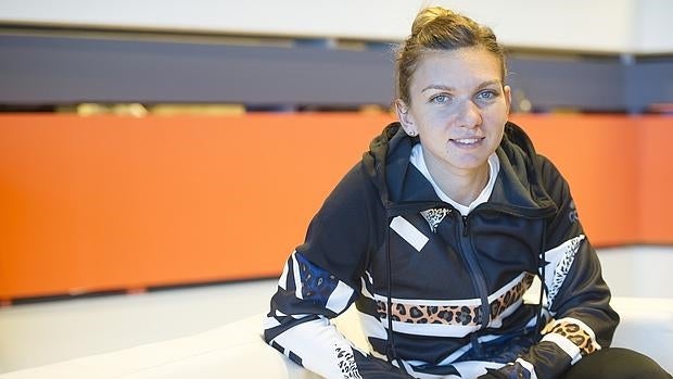 Simona Halep posa durante el Mutua Madrid Open