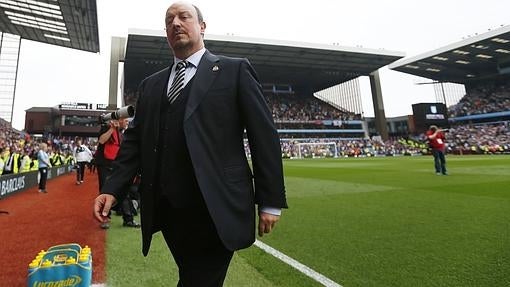 Benítez, como técnico del Newcastle