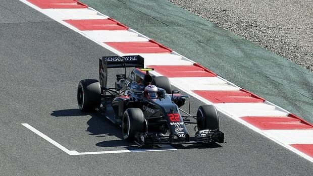 Button, al volante de su McLaren