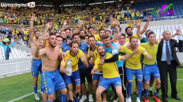 VÍDEO: La celebración del Cádiz CF, desde la piel de los futbolistas