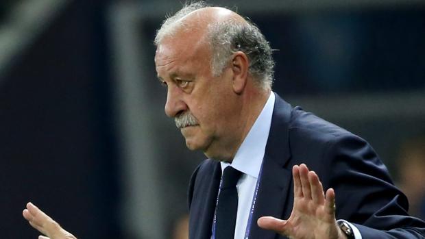 Vicente del Bosque, durante el partido ante Turquía