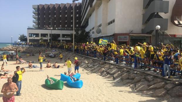 La bandera amarilla ondea en la playa de Alicante