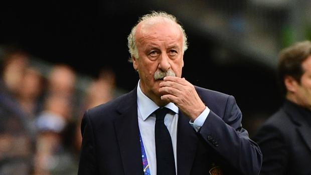 Vicente del Bosque, en el partido ante la selección de Italia