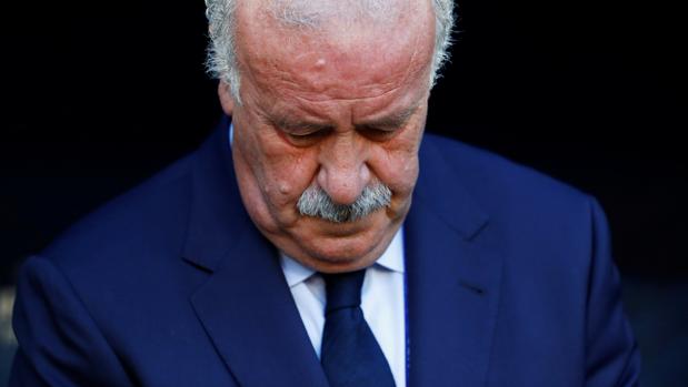 Del Bosque, durante la Eurocopa de Francia