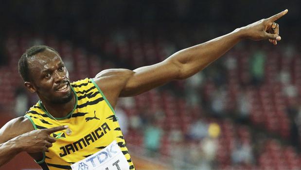 Usain Bolr, en los Mundiales de Pekín de 2015