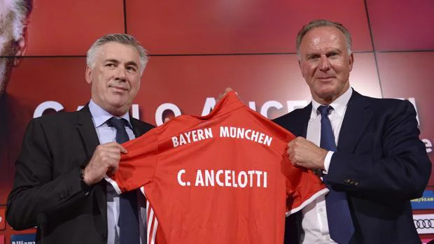 Ancelotti, en su presentación con el Bayern