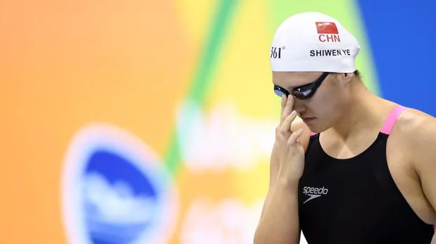 La nadadora china Shiwen Ye, momentos antes de tirarse a la piscina en los Juegos de Río