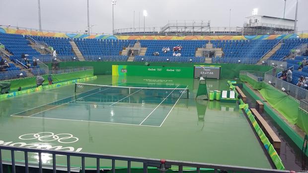 La lluvia cancela la jornada de tenis