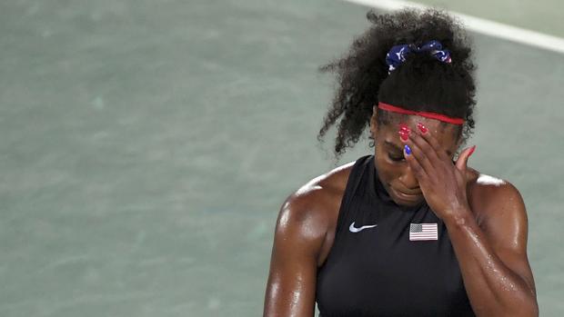 Serena Williams, durante el partido contra Svitolina