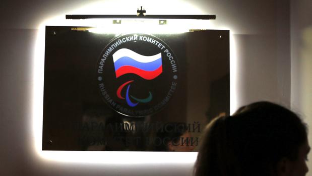 Cartel del comité Paralímpico Ruso, también excluido de los juegos de Río