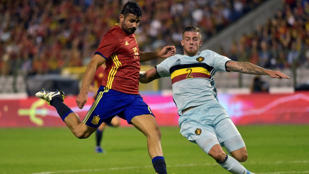 Costa, durante su partido contra Bélgica