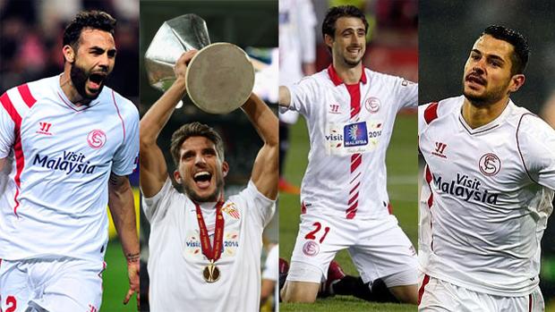 Iborra, Carriço, Pareja y Vitolo, capitanes del Sevilla FC 2016-17