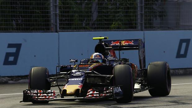 Carlos Sainz, durante la clasificación de Singapur