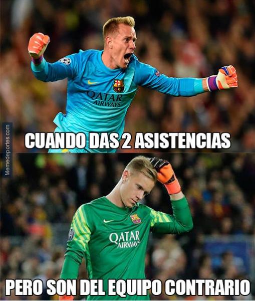 Los mejores memes sobre Ter Stegen