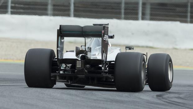 Nico Rosberg, durante el test de neumáticos en Montmeló