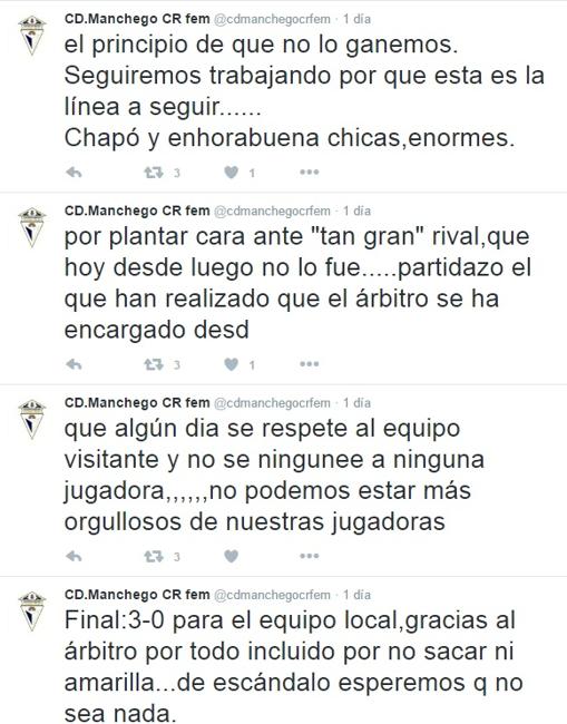 Tremendo enfado en el Twitter de un equipo de fútbol femenino