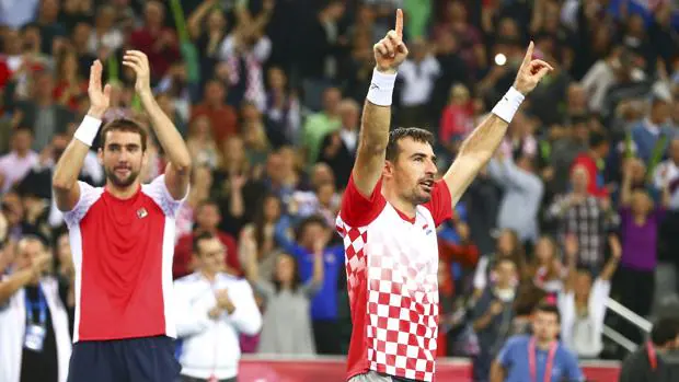 Los croatas celebran el punto