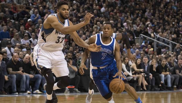 Kyle Lowry, en el partido ante los Wolves