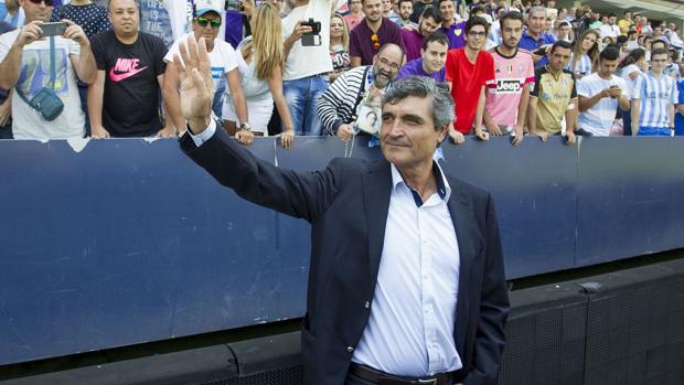 Juande Ramos, en un partido en La Rosaleda