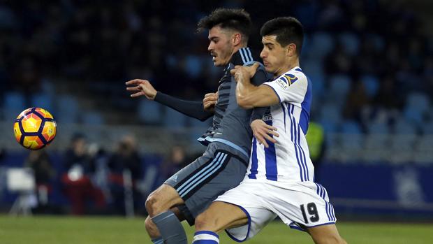 Juanmi desequilibra un choque igualado ante el Celta