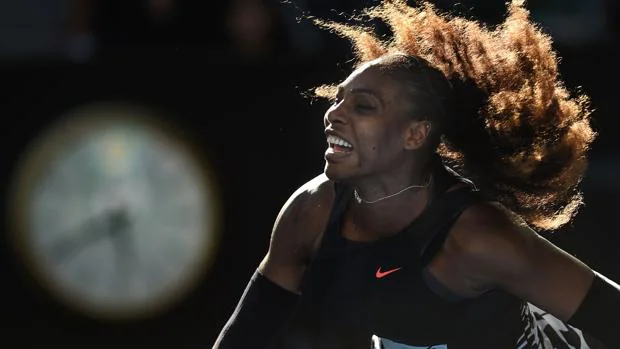 Serena Williams, durante su partido ante Lucic-Baroni