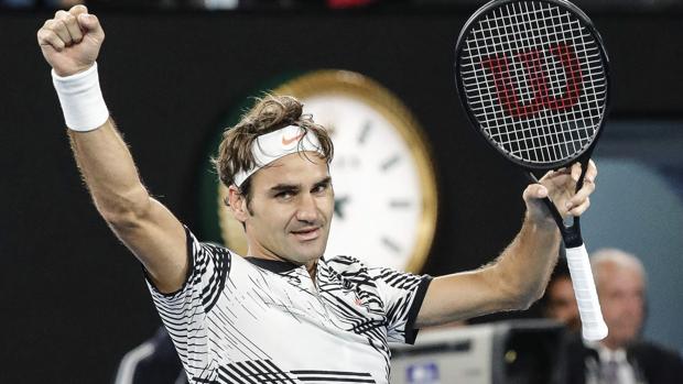 Roger Federer, después de su victoria ante Wawrinka