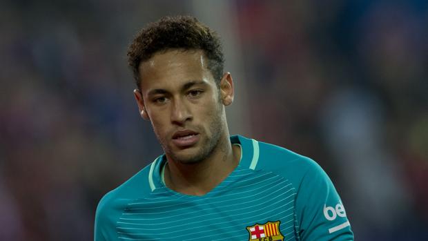 Neymar durante un partido del Barcelona