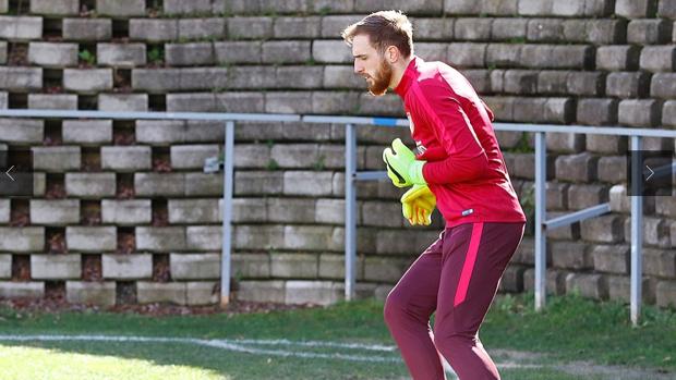 Oblak vuelve a entrenarse con el Atlético