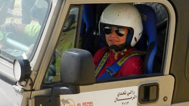 Yara Shalaby, en su coche