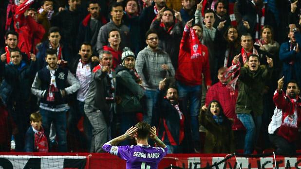 Malestar en el sevillismo por haber quedado impune la provocación de Sergio Ramos