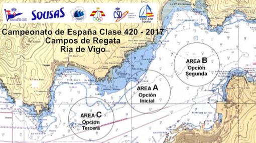 Arranca el Campeonato de España de la Clase 420 en la ría de Vigo