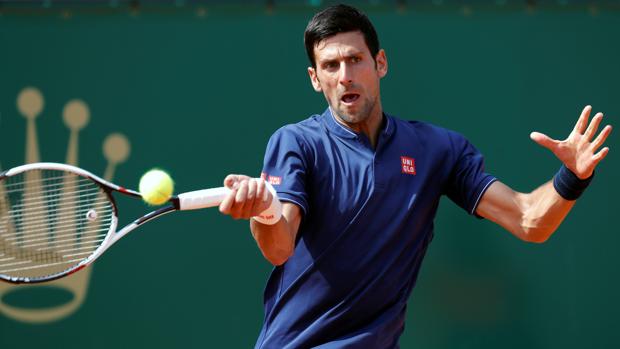 Djokovic, durante su partido ante Simon