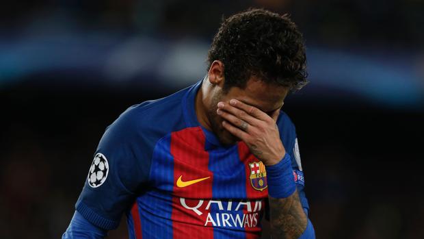 Neymar no pudo evitar las lagrimas al término del pàrtido ante la Juventus este pasado miércoles