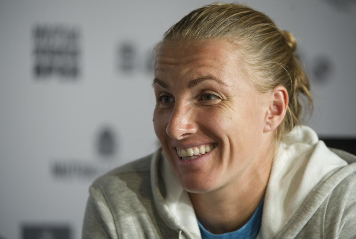 Svetlana Kuznetsova durante la entrevista con ABC