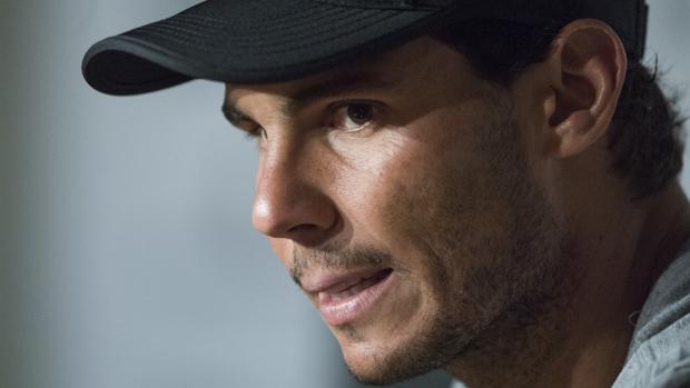 Rafael Nadal, durante la rueda de prensa