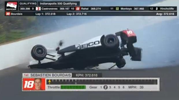 El espectacular accidente de Bourdais contra el muro en la IndyCar