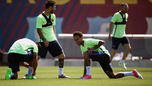 El Barcelona prepara el partido ante el Eibar en el último entrenamiento